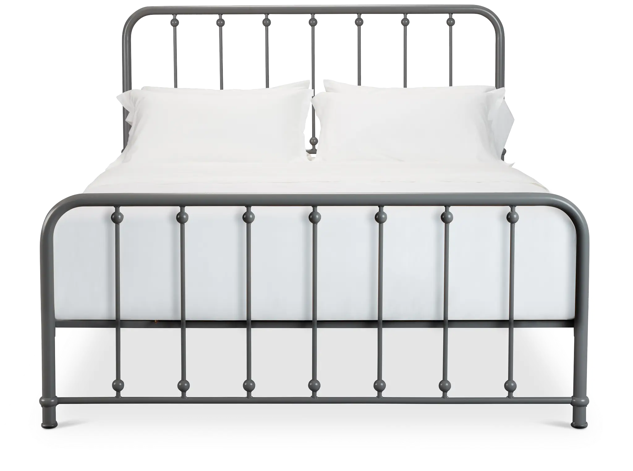 Rory Gray Metal Panel Bed Rory Gray Metal Panel Bed