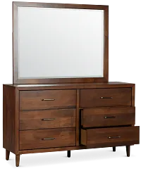 Palmdale Dark Tone Dresser & Mirror