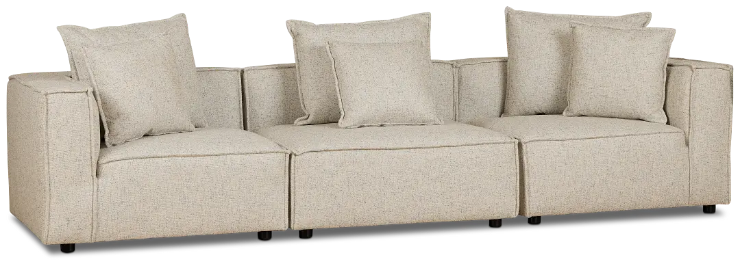 Tatum Beige Fabric 3-piece Modular Sofa Tatum Beige Fabric 3-piece Modular Sofa