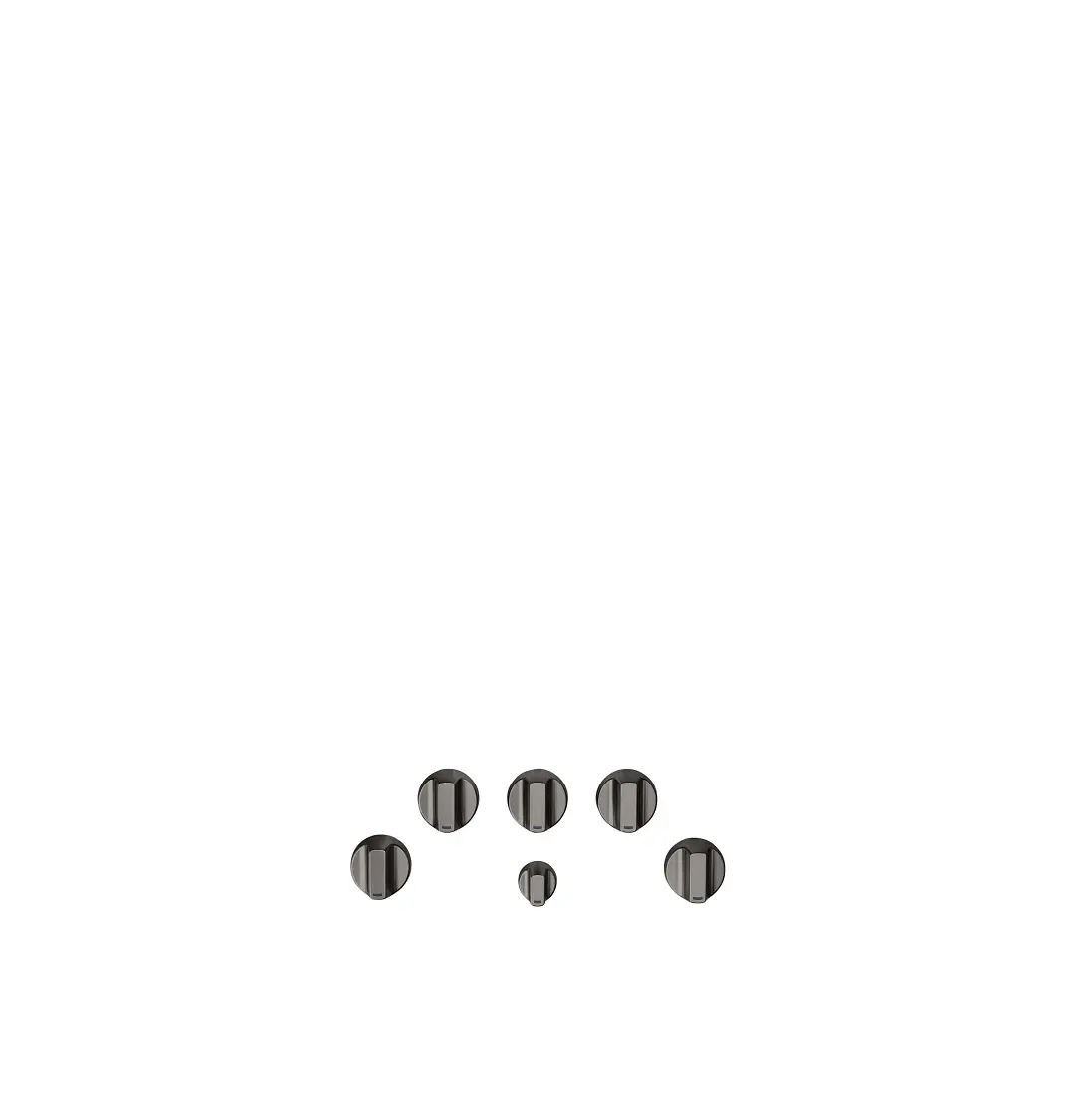 Cafe 1 Series Black 5 Piece Gas Knobs Cafe 1 Series Black 5 Piece Gas Knobs
