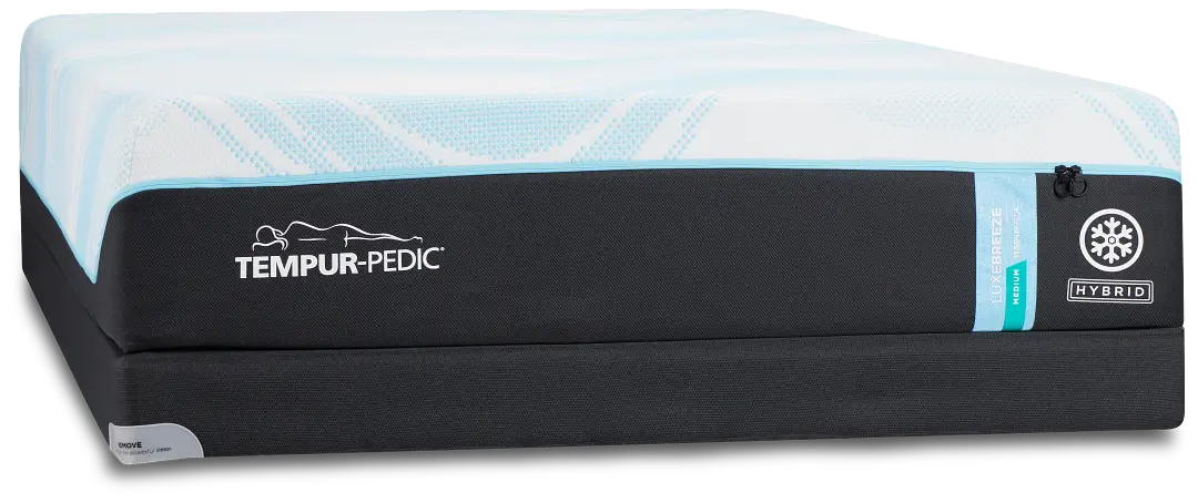 Tempur-pedic Tempur-luxebreeze Medium Low-profile Mattress Set Tempur-pedic Tempur-luxebreeze Medium Low-profile Mattress Set
