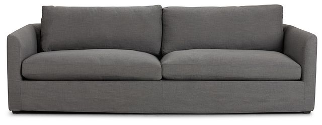 Willow 102" Gray Fabric Sofa