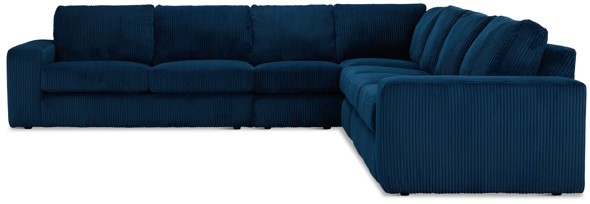 Charlie Dark Blue Fabric Large Two-arm Sectional Charlie Dark Blue Fabric Large Two-arm Sectional