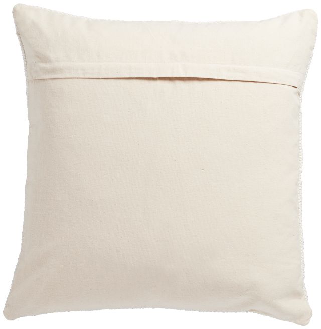 Crue White 22" Accent Pillow