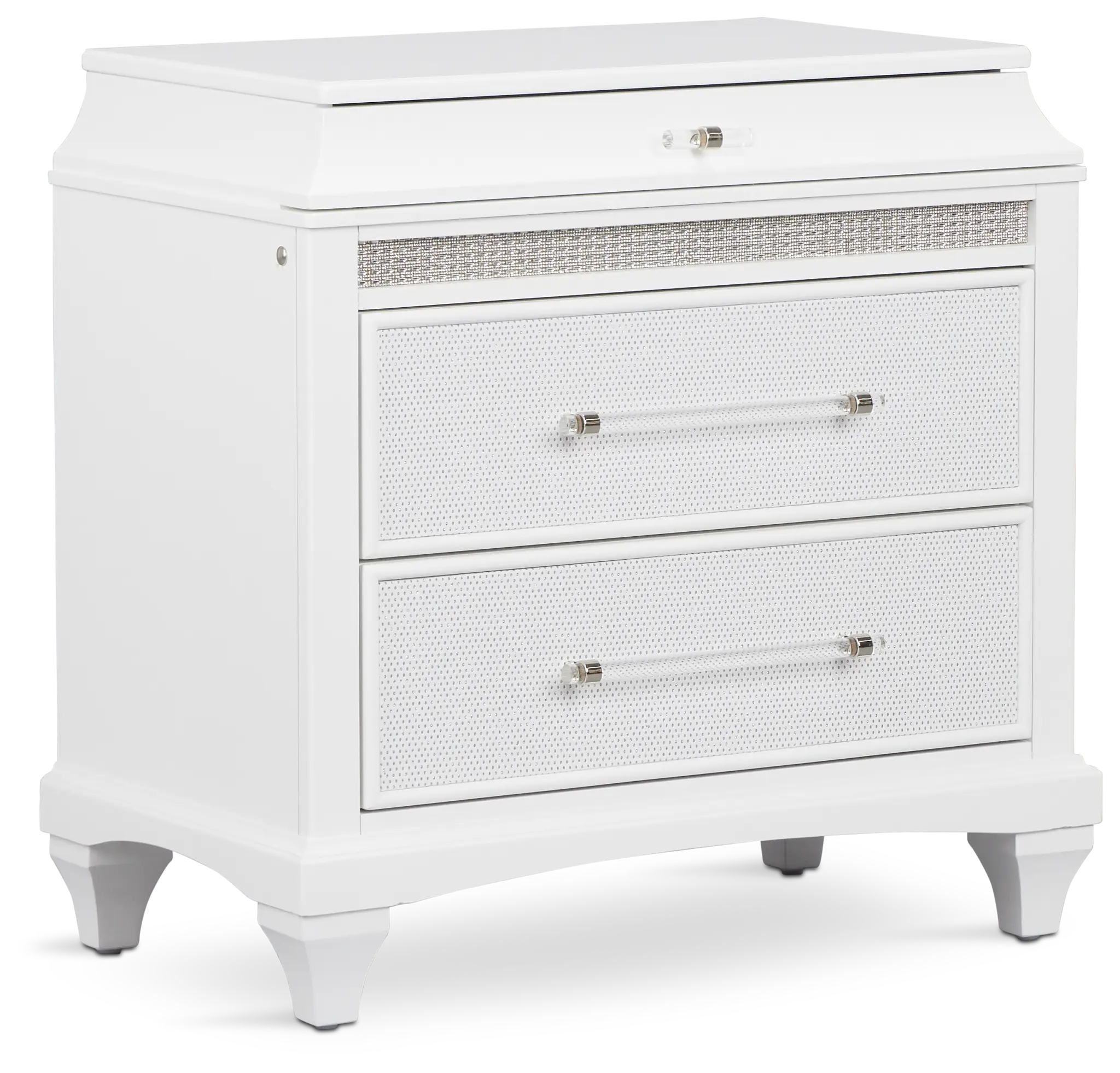 Milan White 2-drawer Nightstand Milan White 2-drawer Nightstand