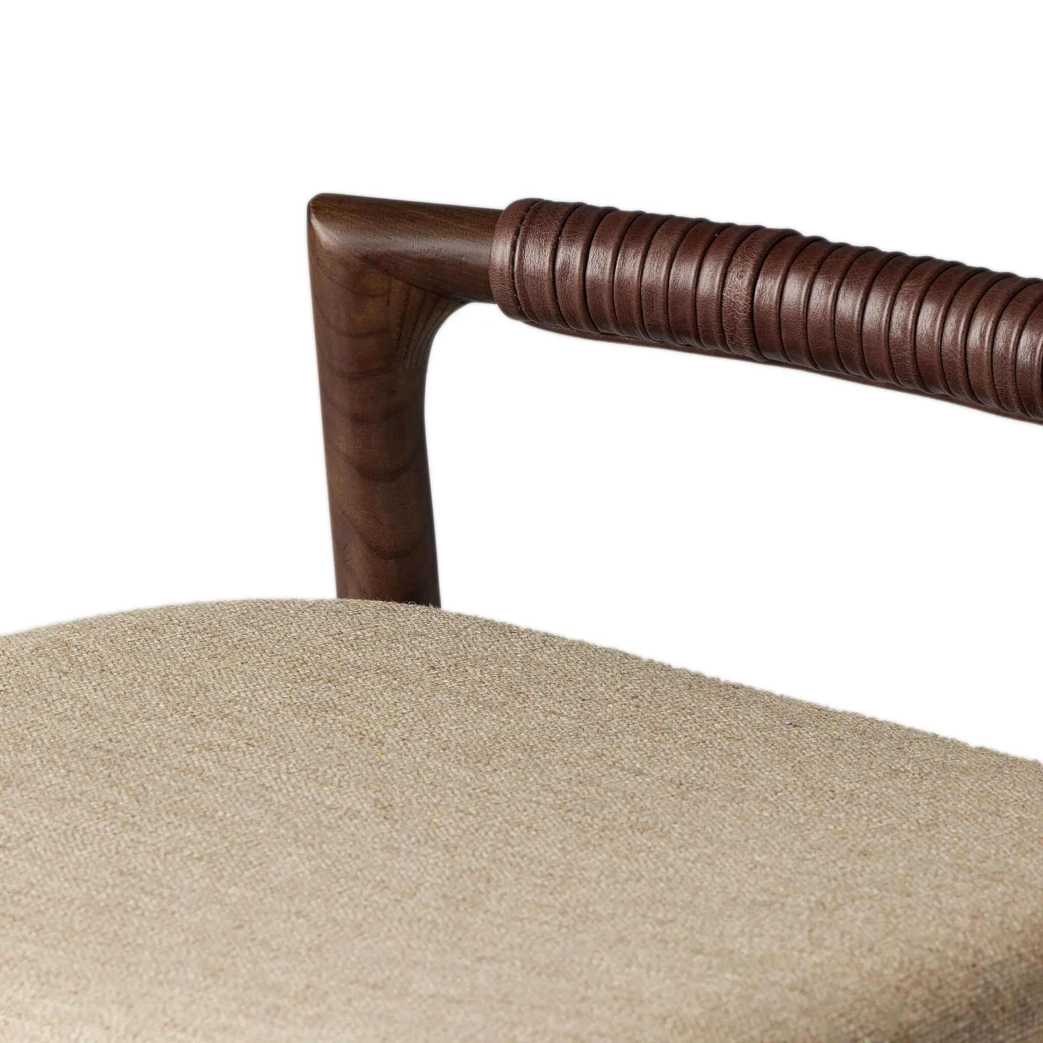 Four Hands Mina Mid Tone 24" Upholstered Barstool