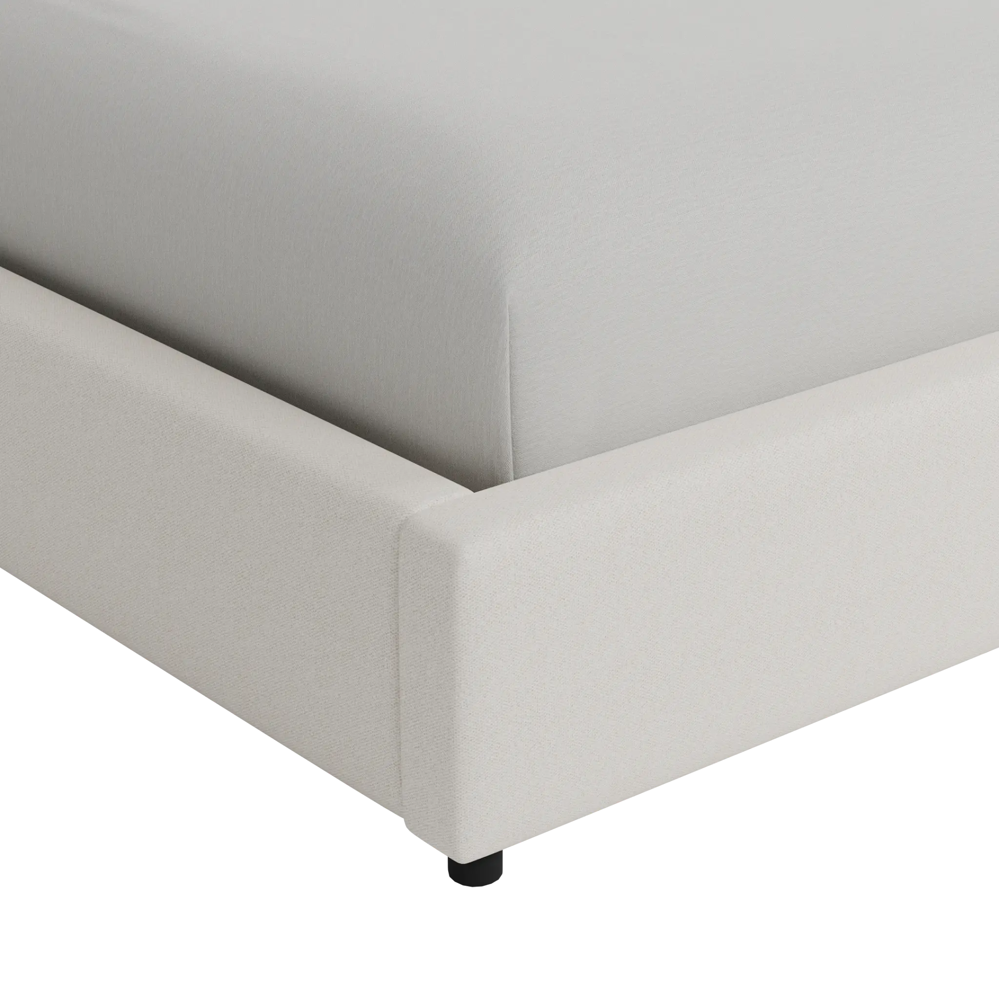 Grayton Gellar Beige 44" Upholstered Platform Bed Grayton Gellar Beige 44" Upholstered Platform Bed