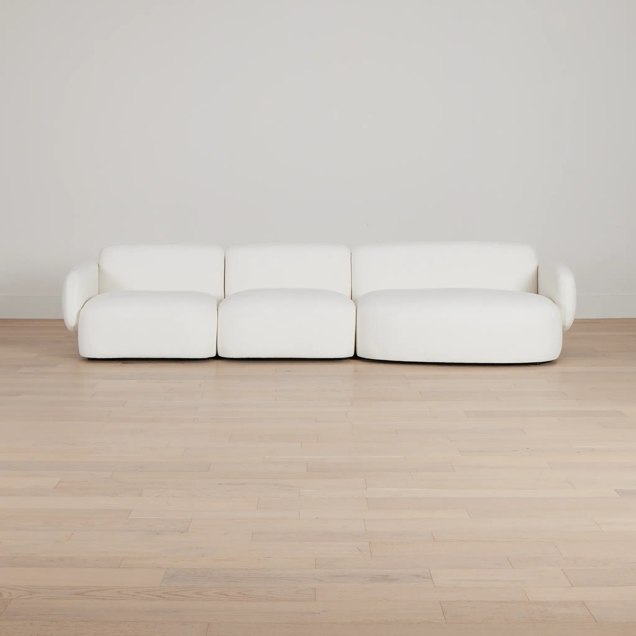 Halsey White Fabric Small Right Cuddler Sectional Halsey White Fabric Small Right Cuddler Sectional