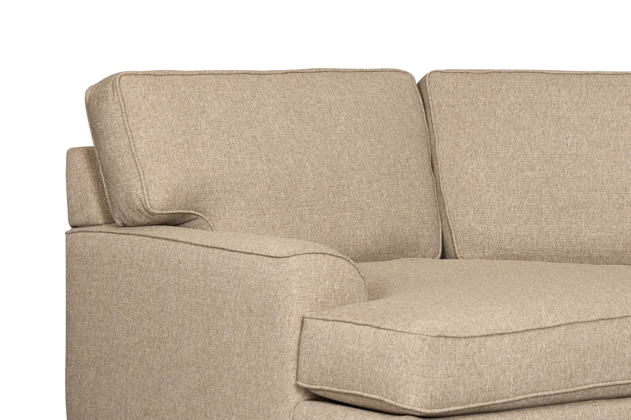 Sinclair Brown Fabric Left Cuddler Innerspring Sleeper Sectional Sinclair Brown Fabric Left Cuddler Innerspring Sleeper Sectional