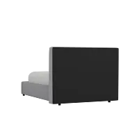 Grayton Delray Light Gray 44" Upholstered Platform Bed