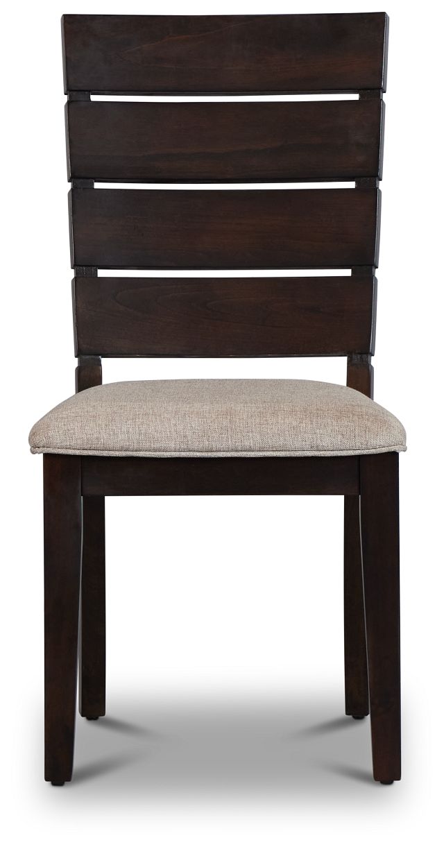 Sienna Dark Tone Slat Side Chair