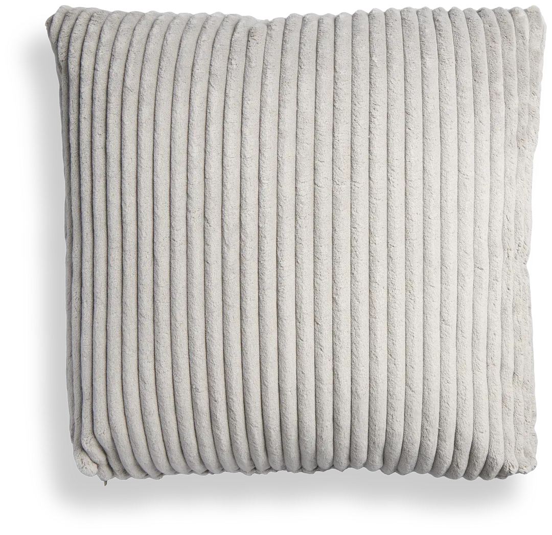 Charlie Gray Square 20" Accent Pillow