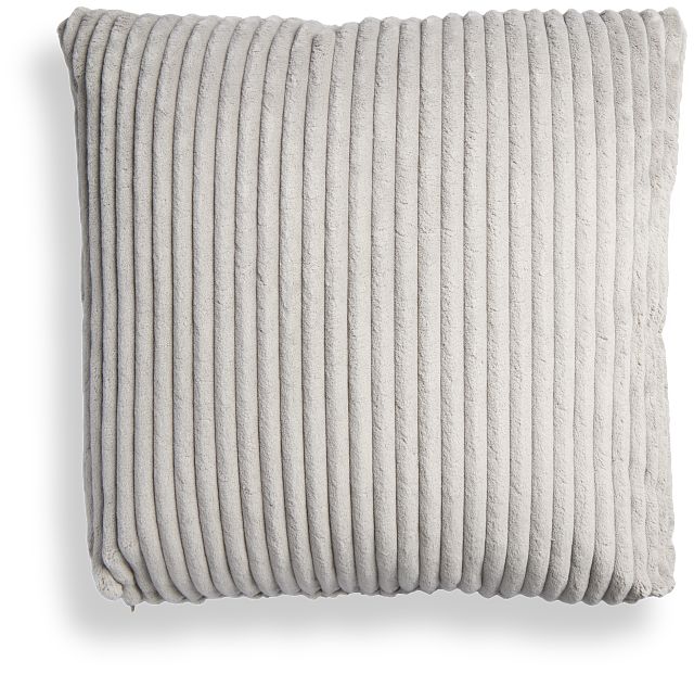 Charlie Gray Square 20" Accent Pillow