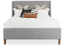Provo Gray Uph Panel Bed