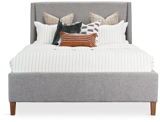 Provo Gray Uph Panel Bed