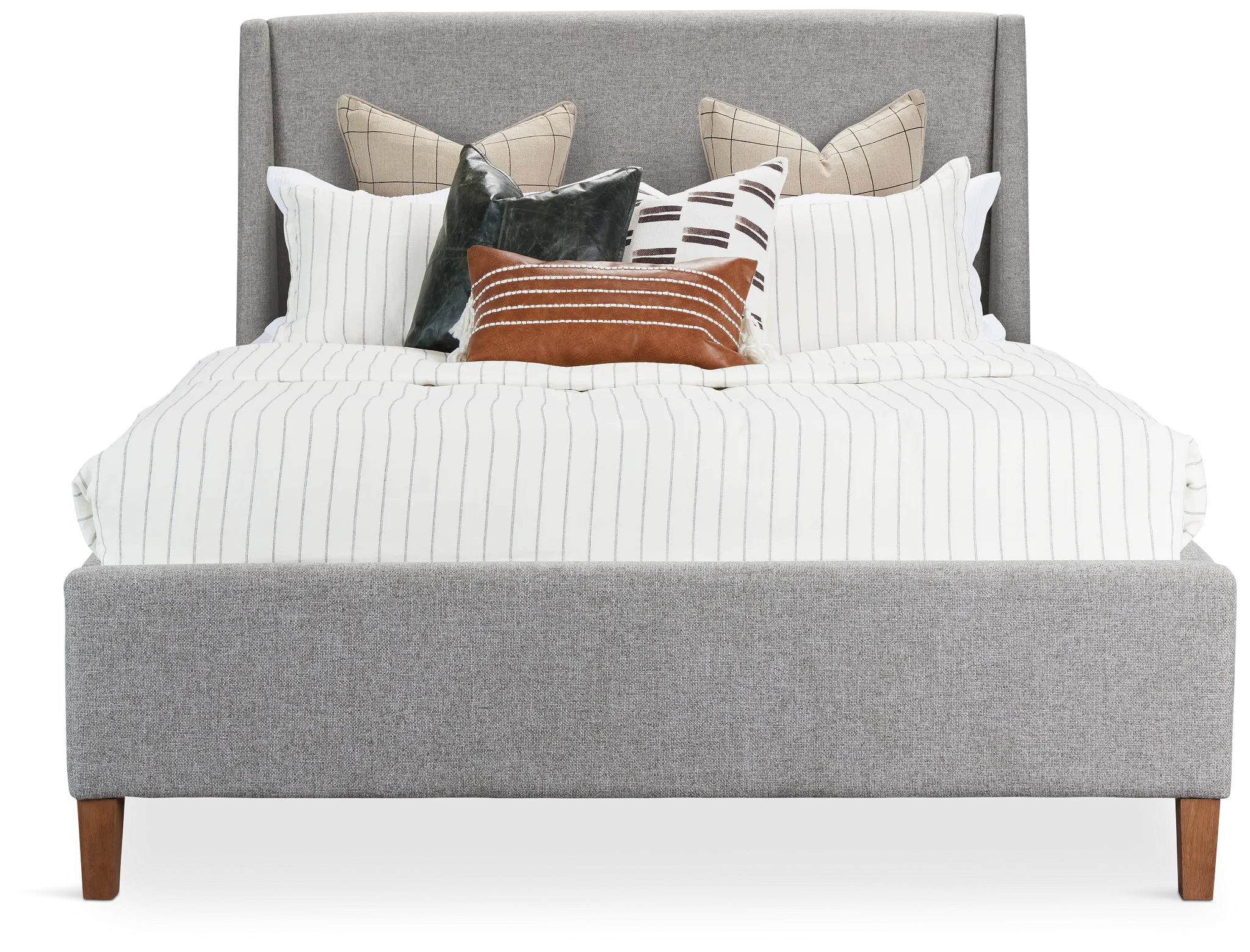 Provo Gray Uph Panel Bed