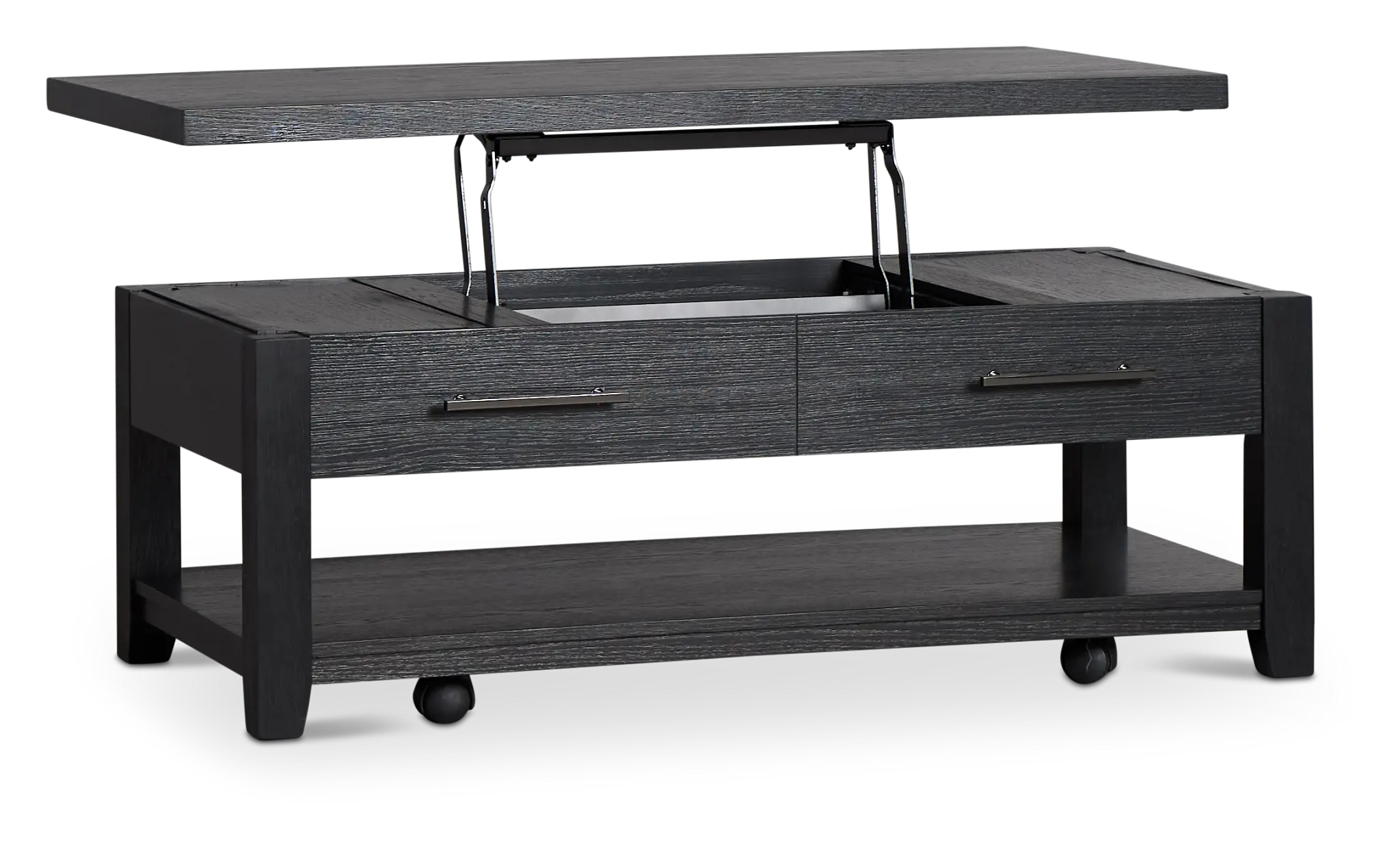 Alden Black Rect Lift Coffee Table Alden Black Rect Lift Coffee Table