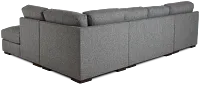 Veronica Dark Gray Down Small Right Bumper Sectional