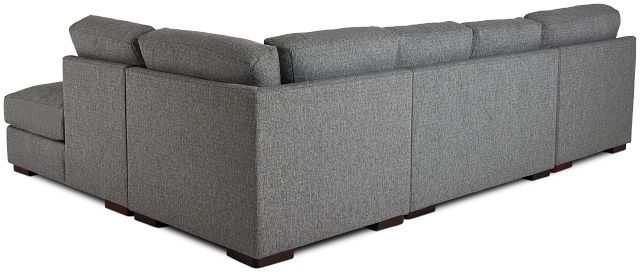 Veronica Dark Gray Down Small Right Bumper Sectional