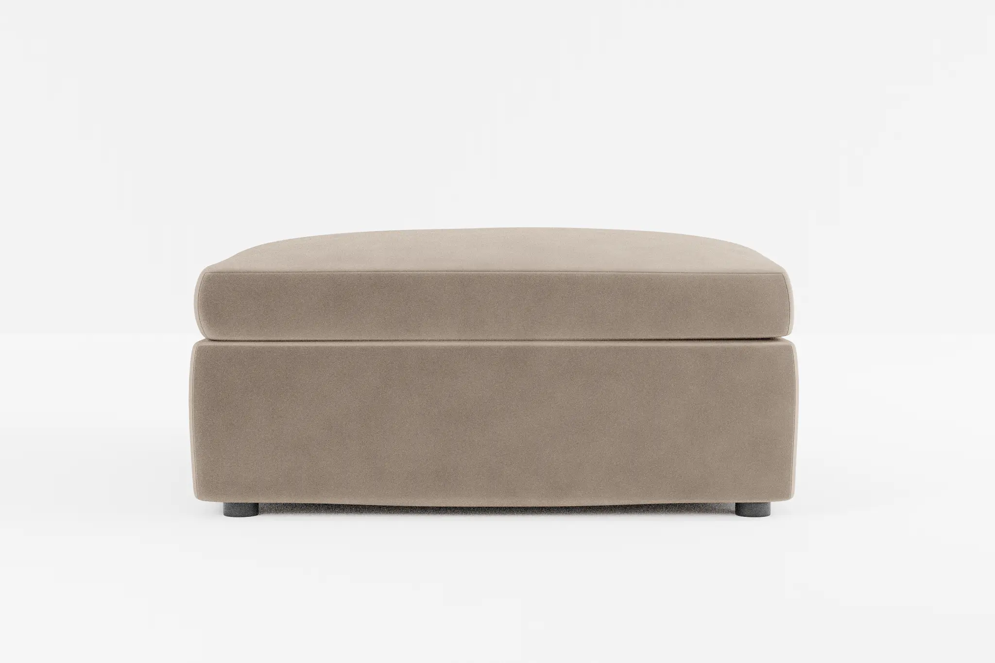 Destin Joya Beige Velvet Cocktail Ottoman Destin Joya Beige Velvet Cocktail Ottoman