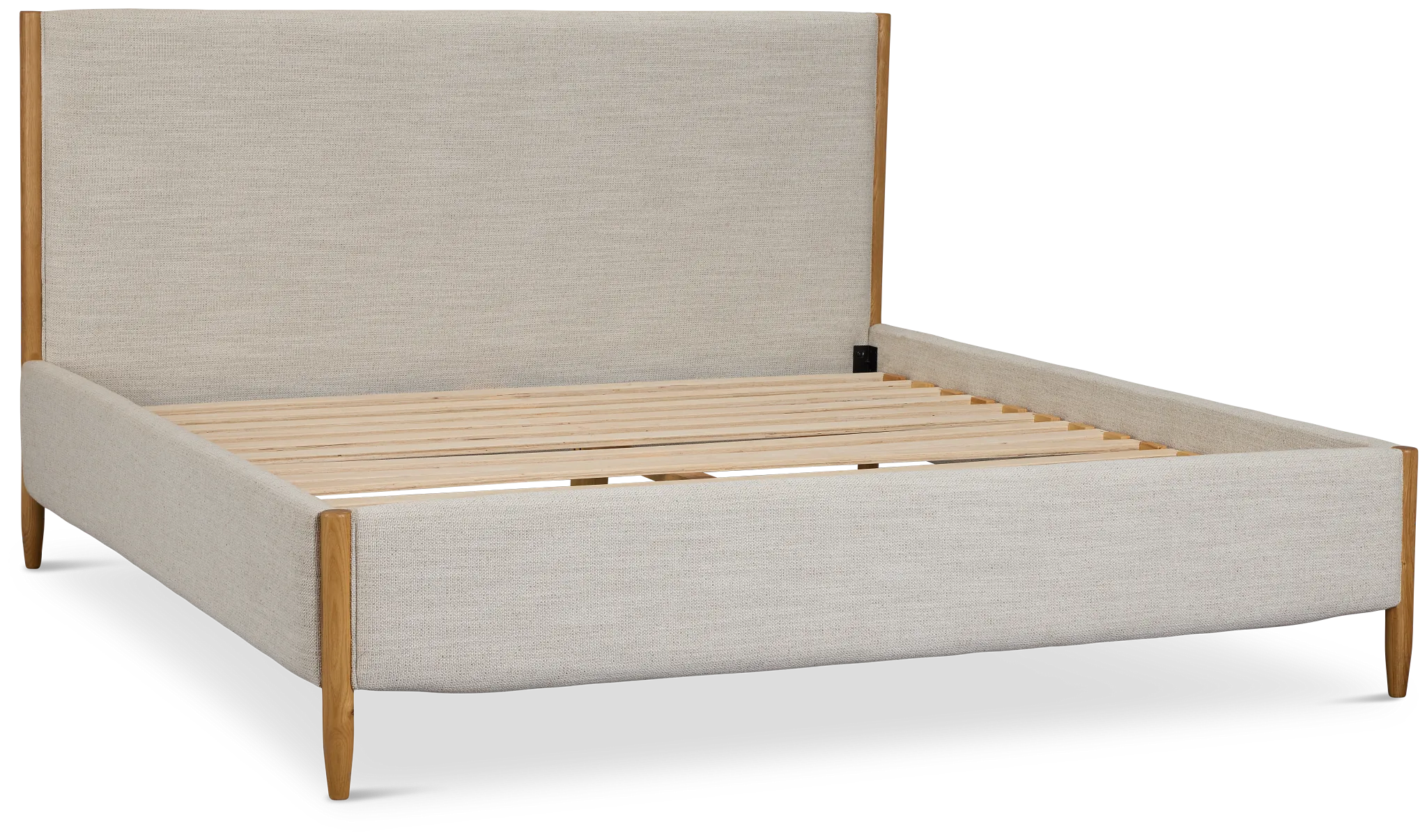 Stockton White Uph Panel Bed