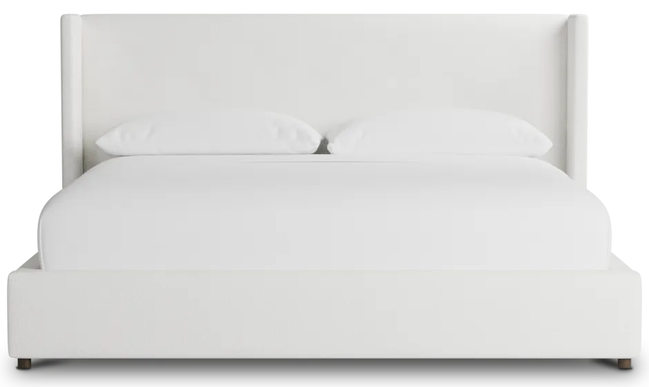 Captiva Sutton White 48" Upholstered Shelter Bed