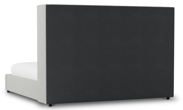 Captiva Sutton Gray 60" Upholstered Shelter Bed