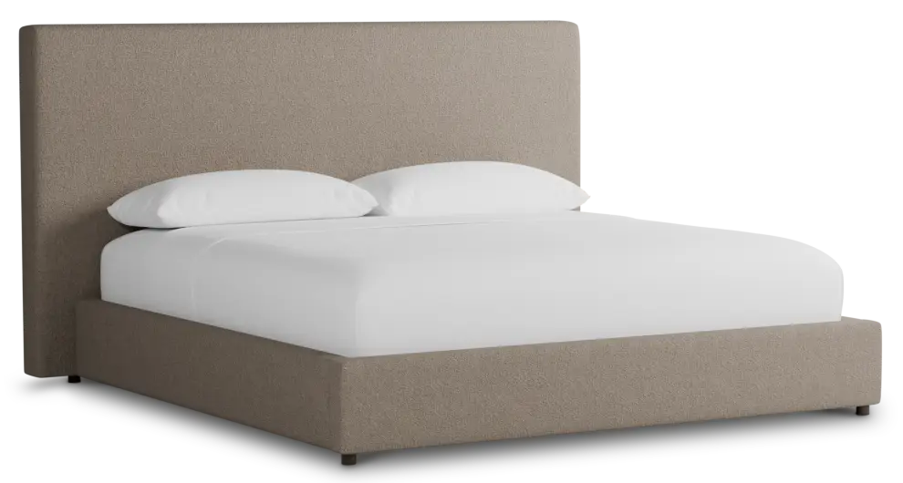 Grayton Elite Brown 54" Upholstered Platform Bed Grayton Elite Brown 54" Upholstered Platform Bed