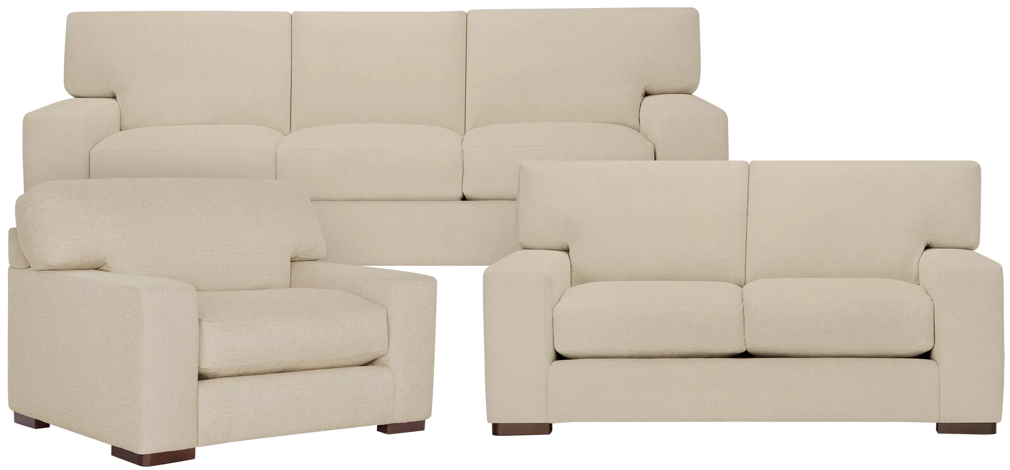 Veronica Khaki Down Living Room