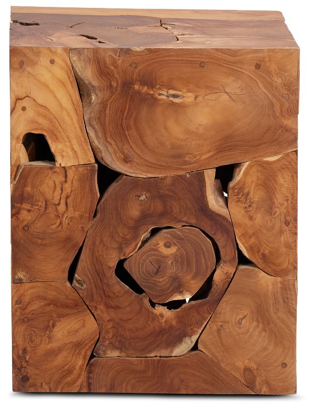 Haven Mid Tone Teak Square End Table