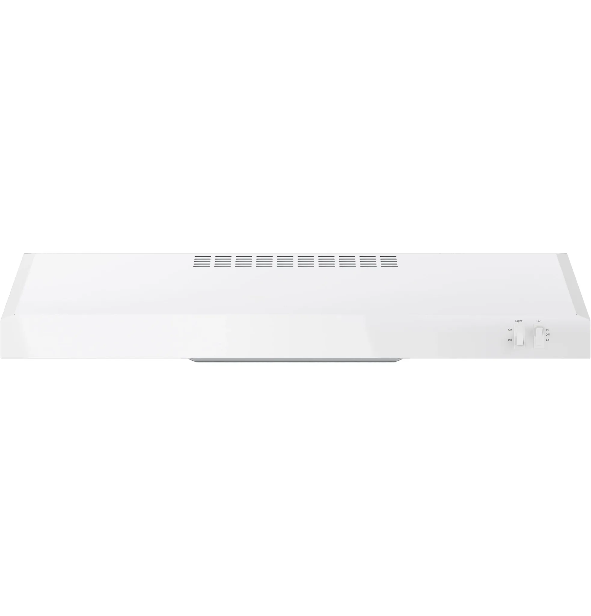 Ge 3300 Series White 30" Wall Mount Canopy Hood