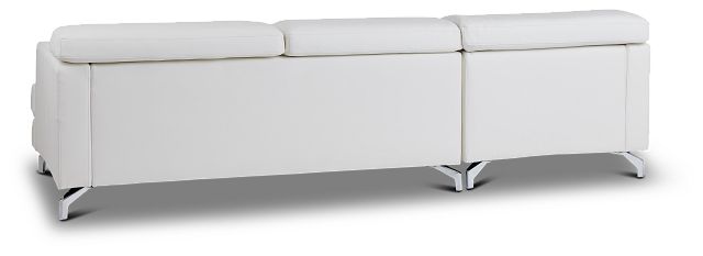 Marquez White Micro Left Chaise Sectional | Living Room