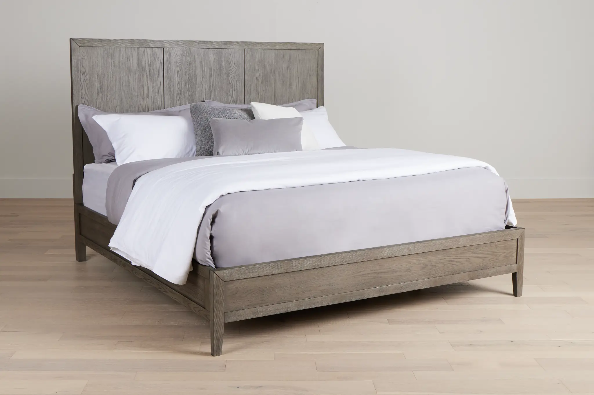 Alden Gray Wood Platform Bed Alden Gray Wood Platform Bed