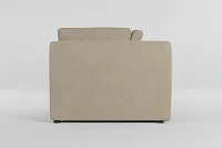 Destin Peyton Beige Fabric 2-piece Modular Sofa