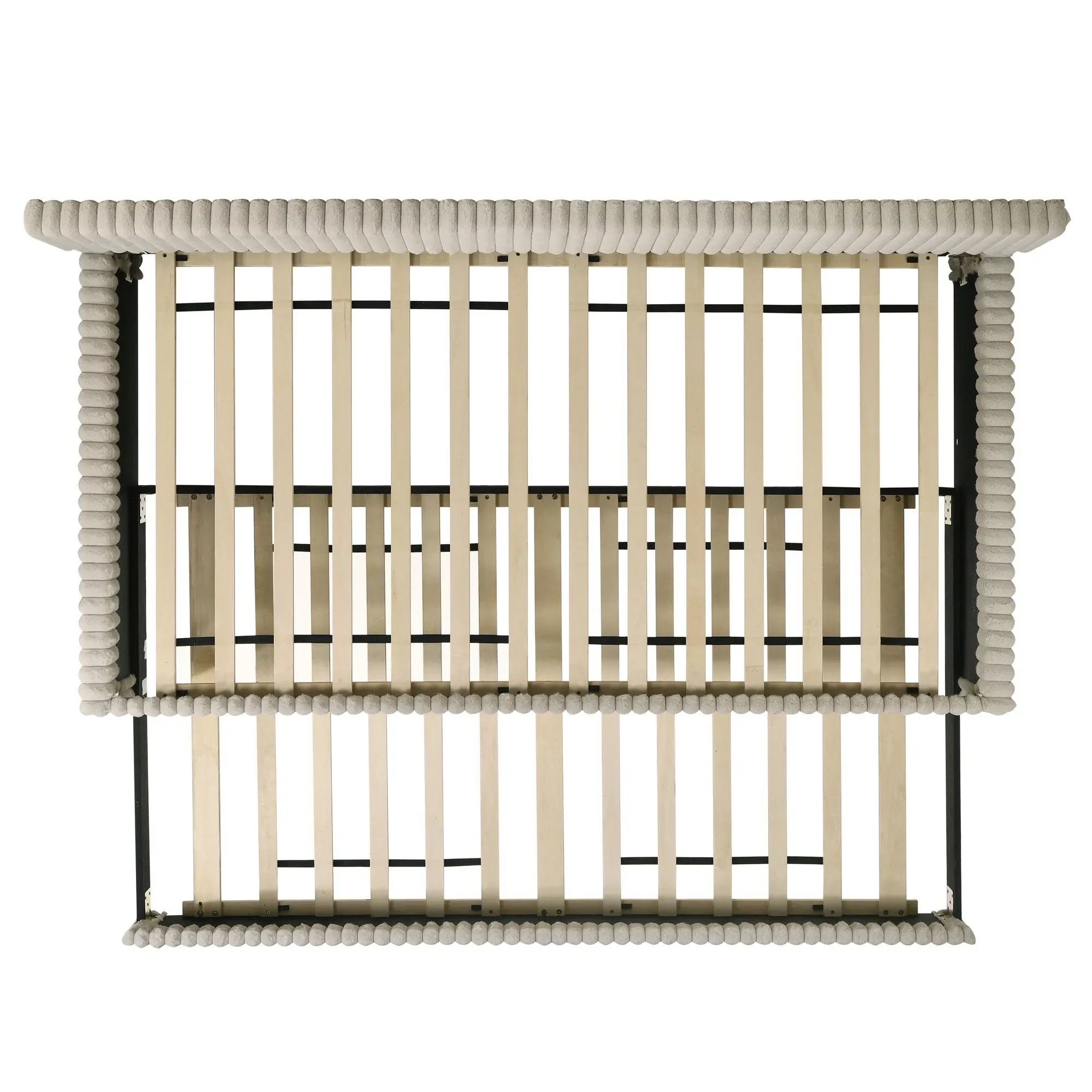 Anastasia Beige Upholstered Trundle Daybed