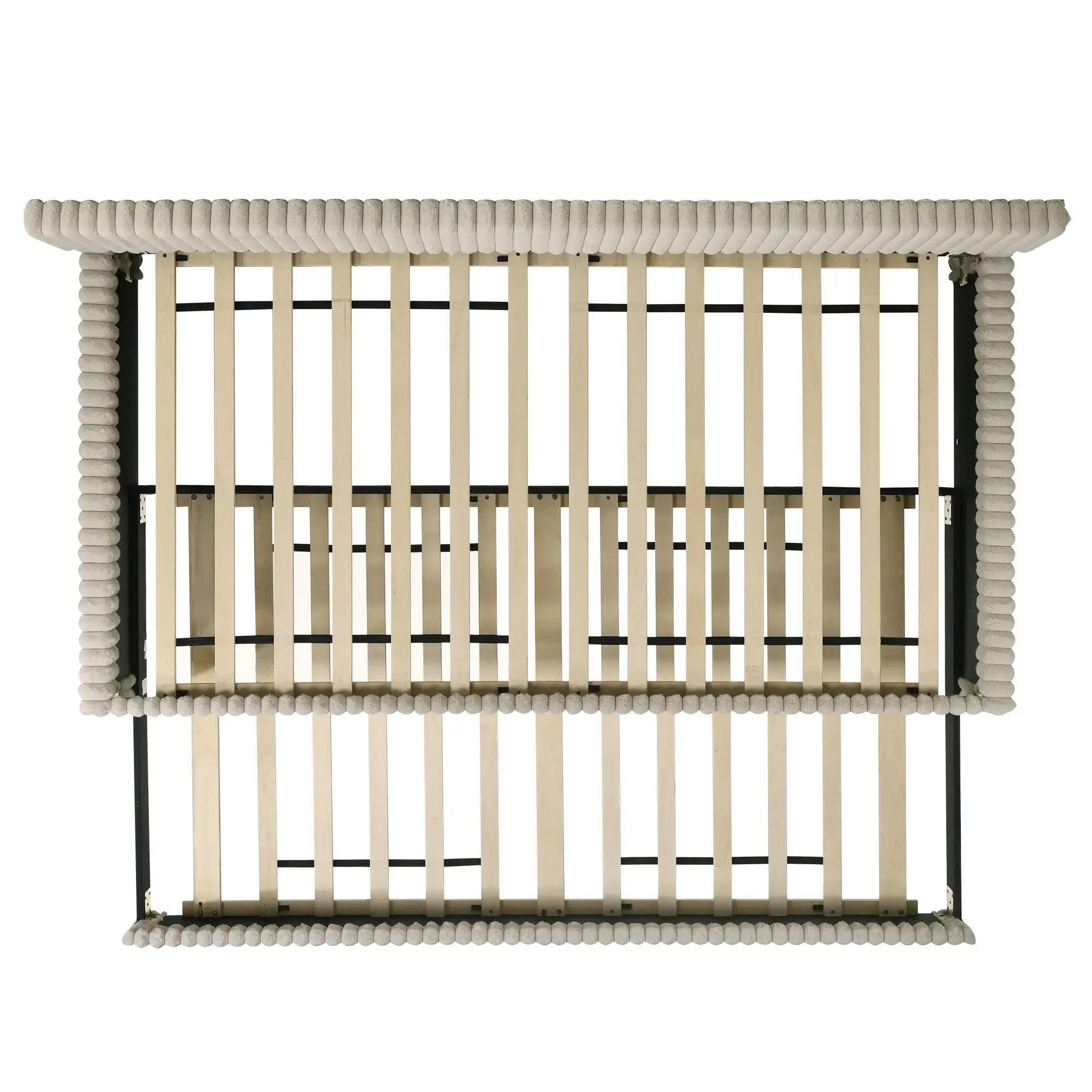 Anastasia Beige Upholstered Trundle Daybed Anastasia Beige Upholstered Trundle Daybed