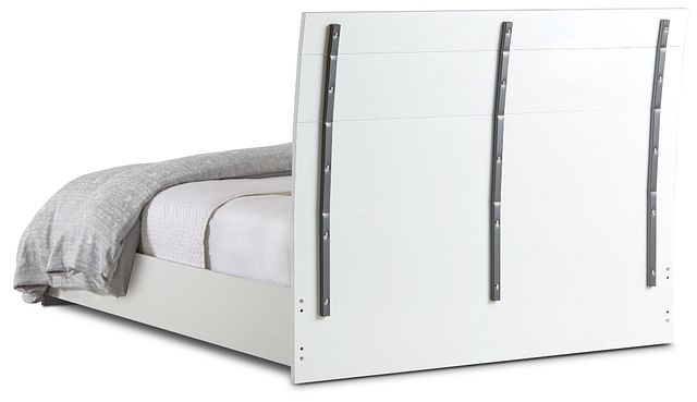 Oslo White Platform Bed