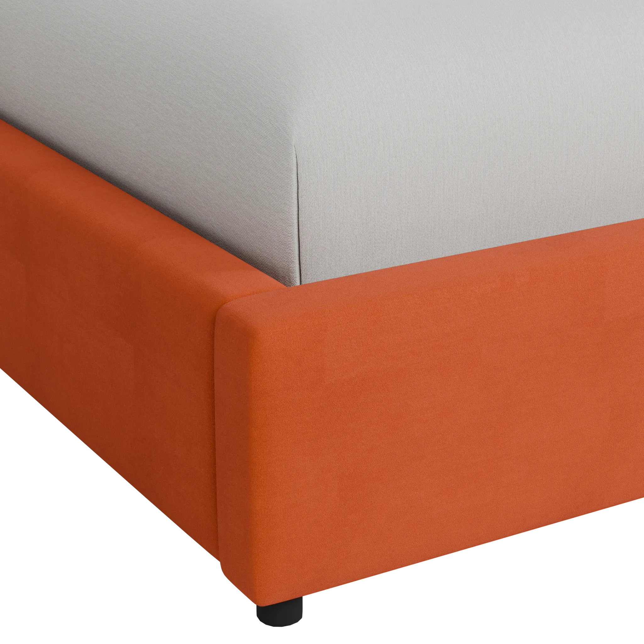 Grayton Joya Orange 44" Upholstered Platform Bed