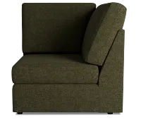 Citymod Green Fabric Wedge