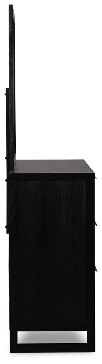 Williamsburg Black Dresser & Mirror