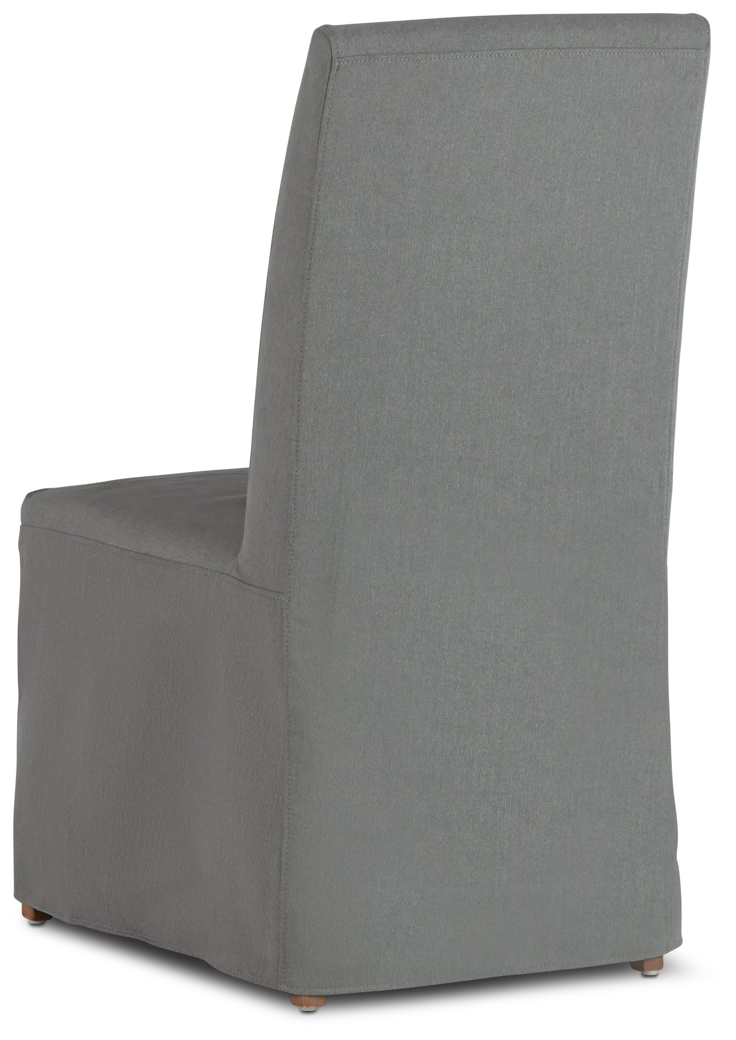 Destination Light Gray Long Slipcover Chair With Light Tone Leg Destination Light Gray Long Slipcover Chair With Light Tone Leg