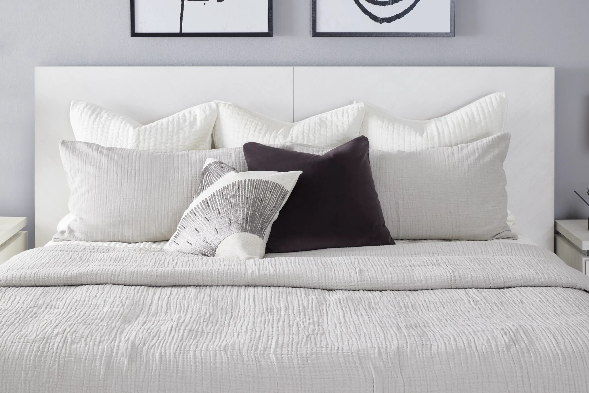 Bal Harbour White Panel Bed