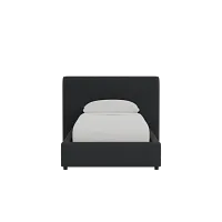 Grayton Elite Black 44" Upholstered Platform Bed