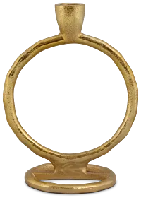 Ringo Gold Large Candle Holder