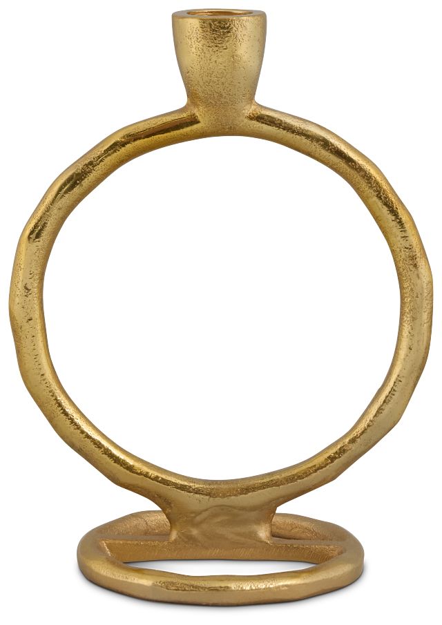 Ringo Gold Large Candle Holder