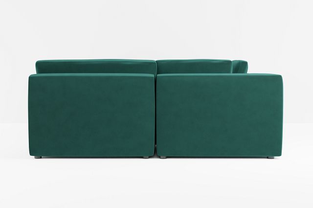 Destin Joya Green Velvet 6-piece Pit Sectional