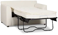 Tate Light Beige Fabric Innerspring Sleeper