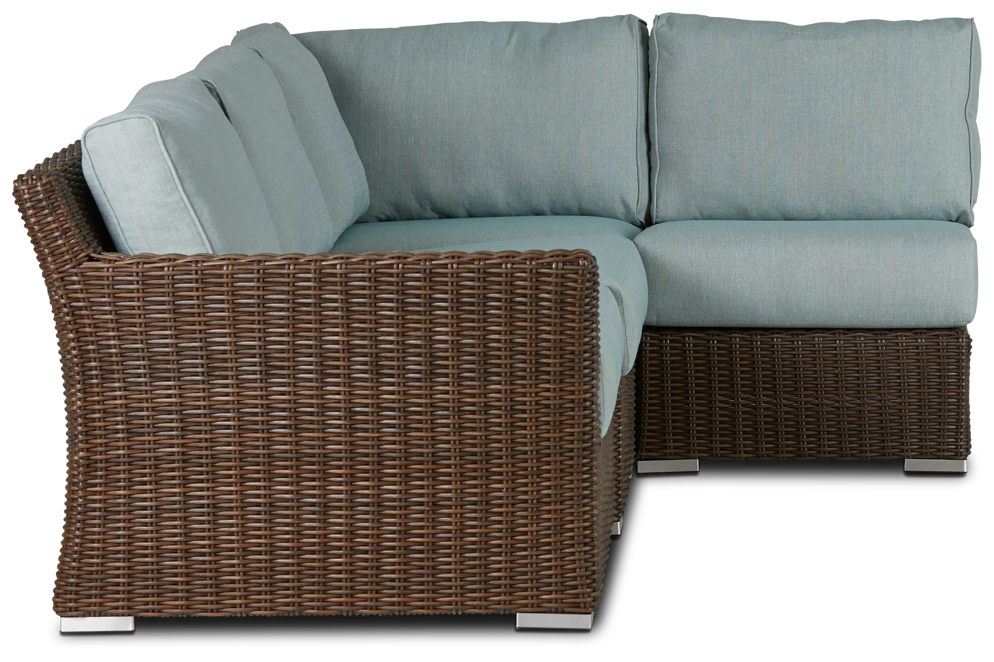 Southport Teal Left 4-piece Modular Sectional Southport Teal Left 4-piece Modular Sectional