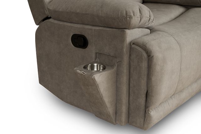 Benson Beige Micro Recliner