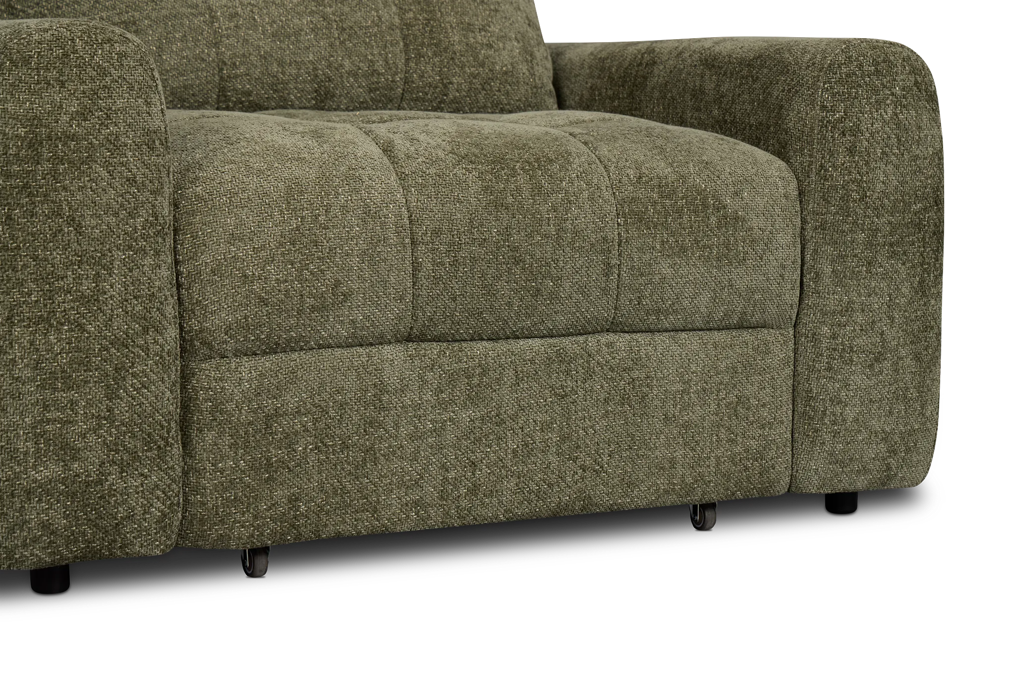 Hendrix Green Fabric Power Reclining Chaise